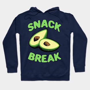 Snack Break - Avocado Lovers, Guacamole Lovers, Vegan,Vegetarian Hoodie